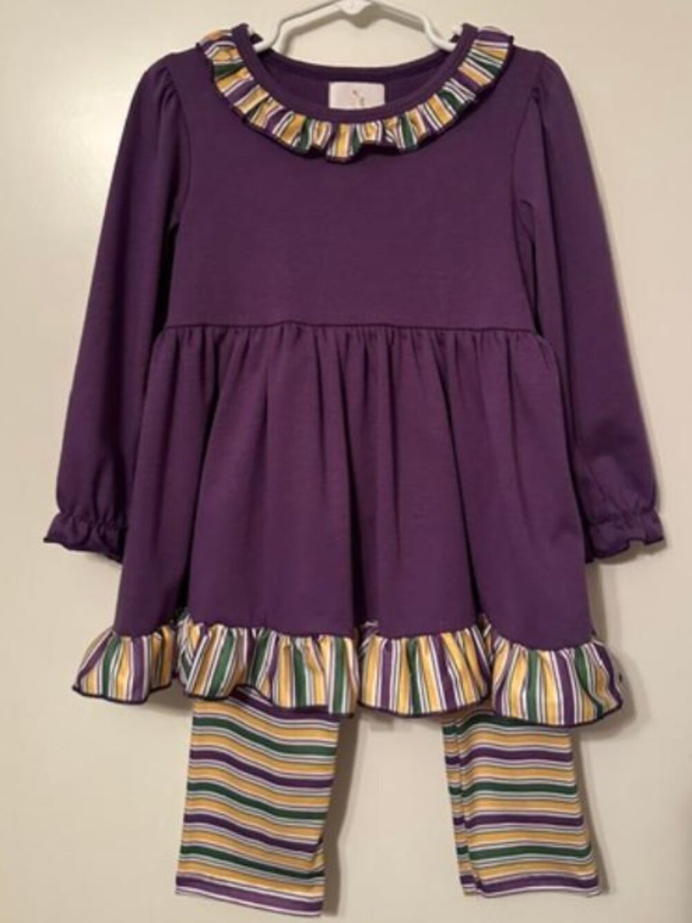 itty bitty Purple 2 piece outfit, size Large